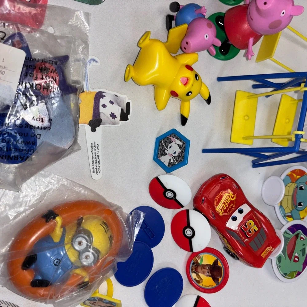 Mixed Lot | Cake‎ Toppers | Cake Decor: Peppa Pig Pikachu Minion PJ Mask Pokemon